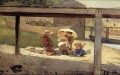 En charge de bébé réalisme peintre Winslow Homer